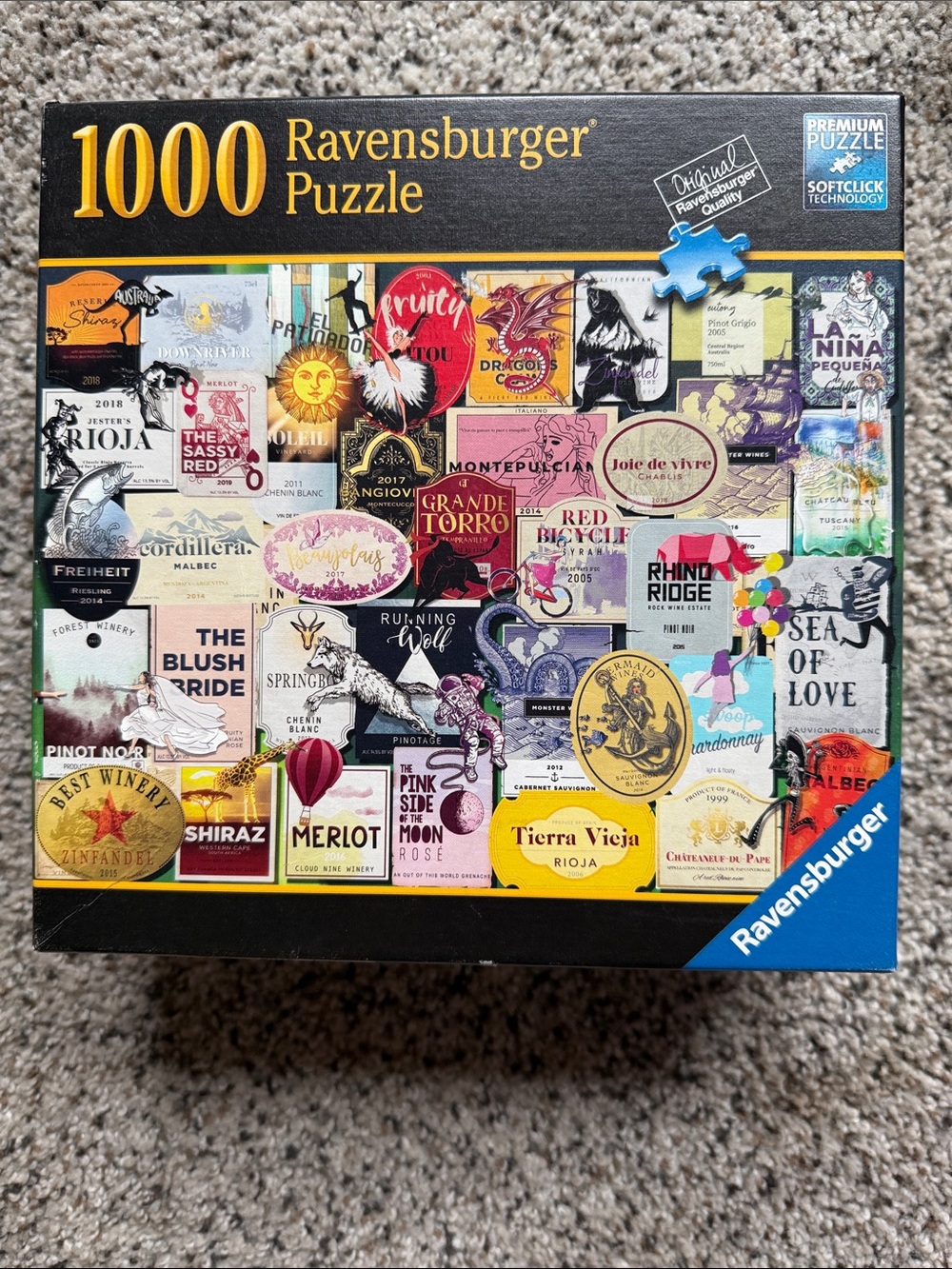 Ravensburger 1000-Piece Wine Labels Jigsaw Puzzle - Multicolor